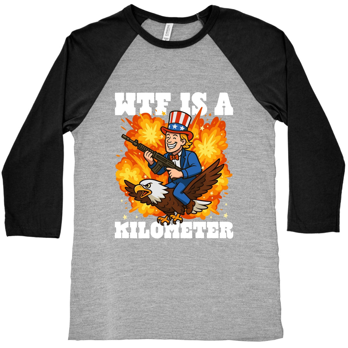 WTF Is A Kilometer Baseball Tee Unisex