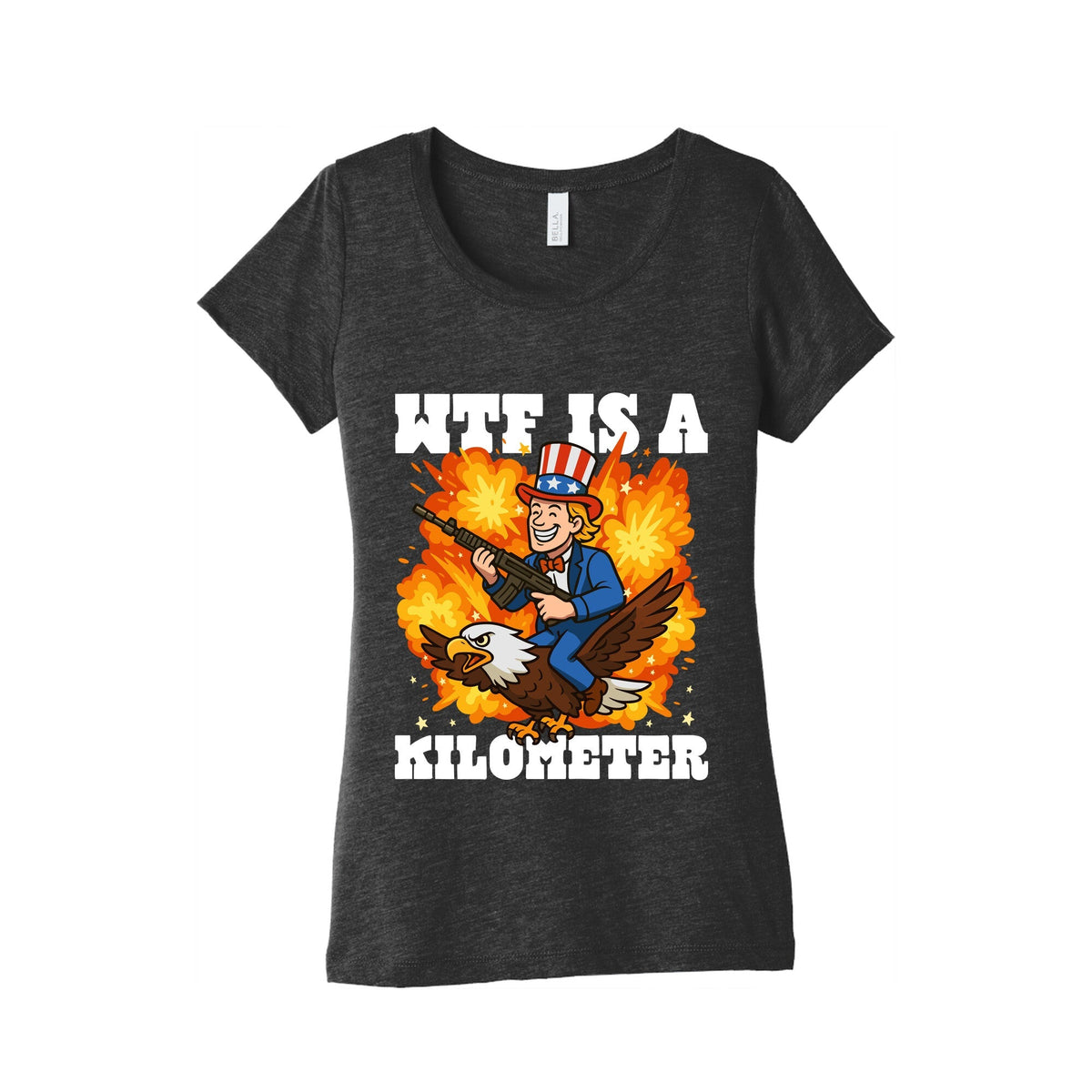 WTF Is A Kilometer Womens Triblend Tee Unisex