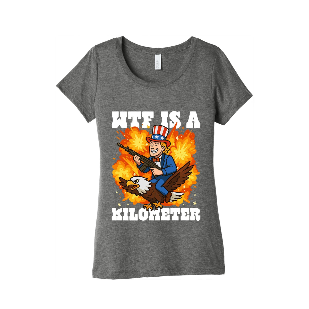 WTF Is A Kilometer Womens Triblend Tee Unisex