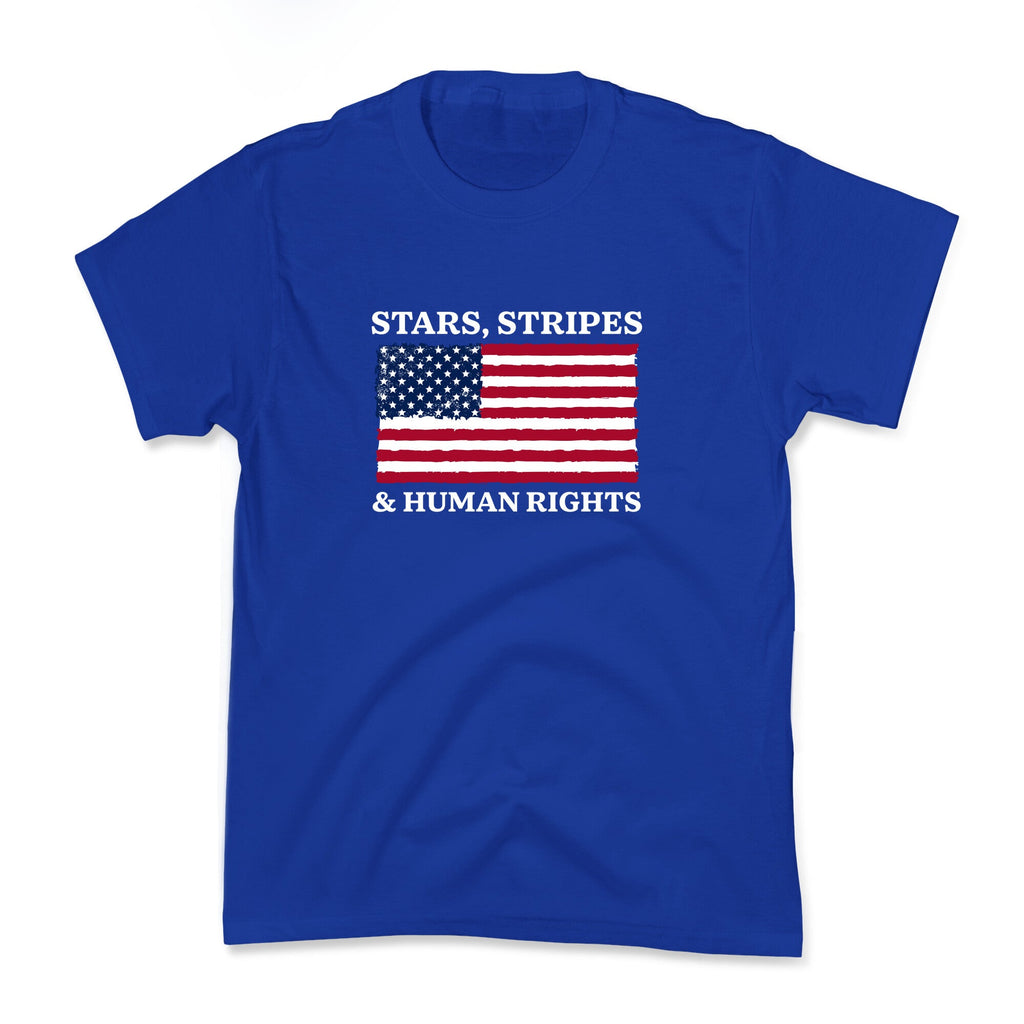 Stars Stripes And Human Rights Kids Tee Unisex