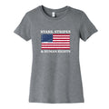 Stars Stripes And Human Rights Womens Cotton Tee Unisex