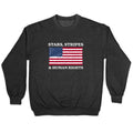 Stars Stripes And Human Rights Crewneck Unisex