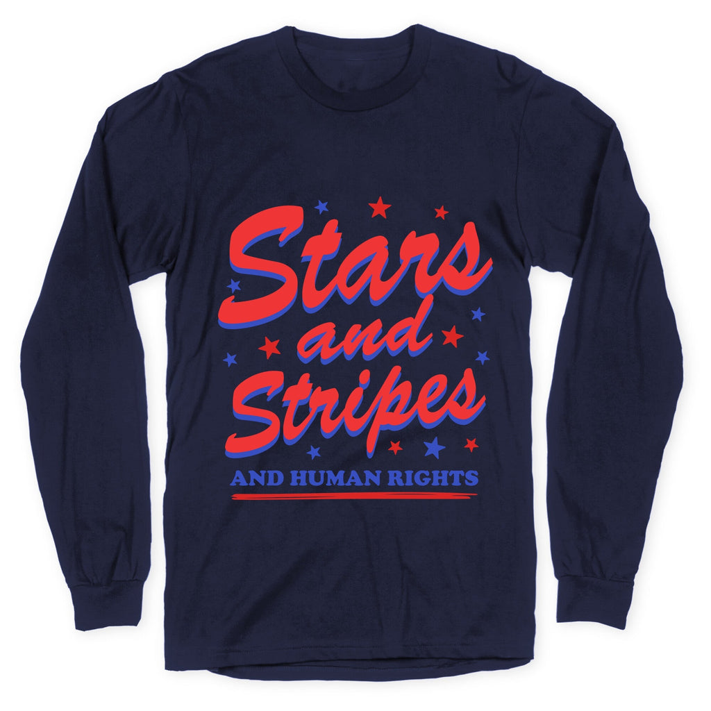 Starts Stripes Human Rights Longsleeve Tee Unisex