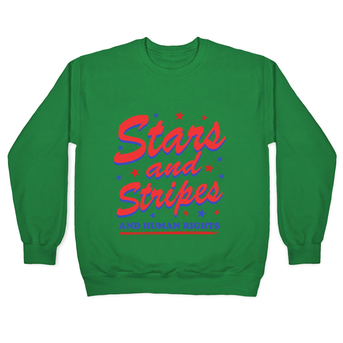 Starts Stripes Human Rights Crewneck Unisex
