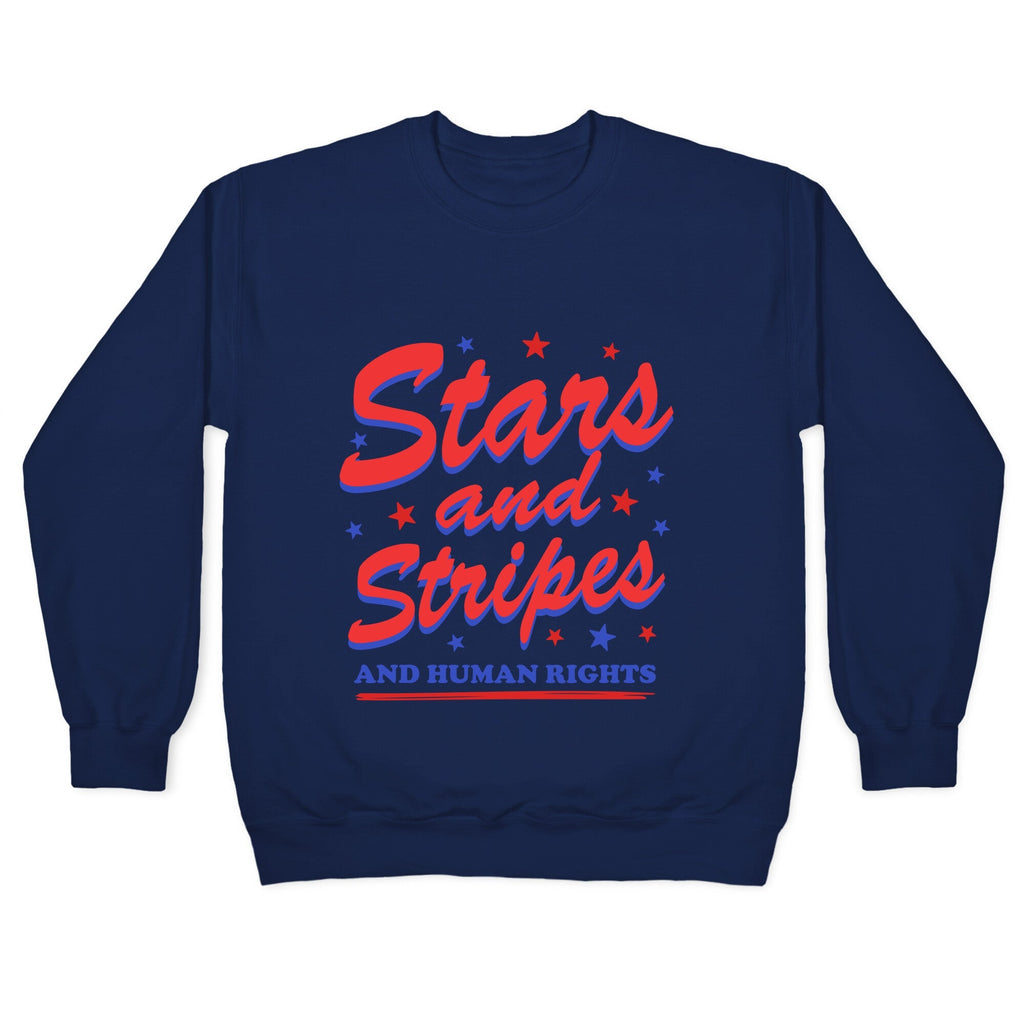 Starts Stripes Human Rights Crewneck Unisex