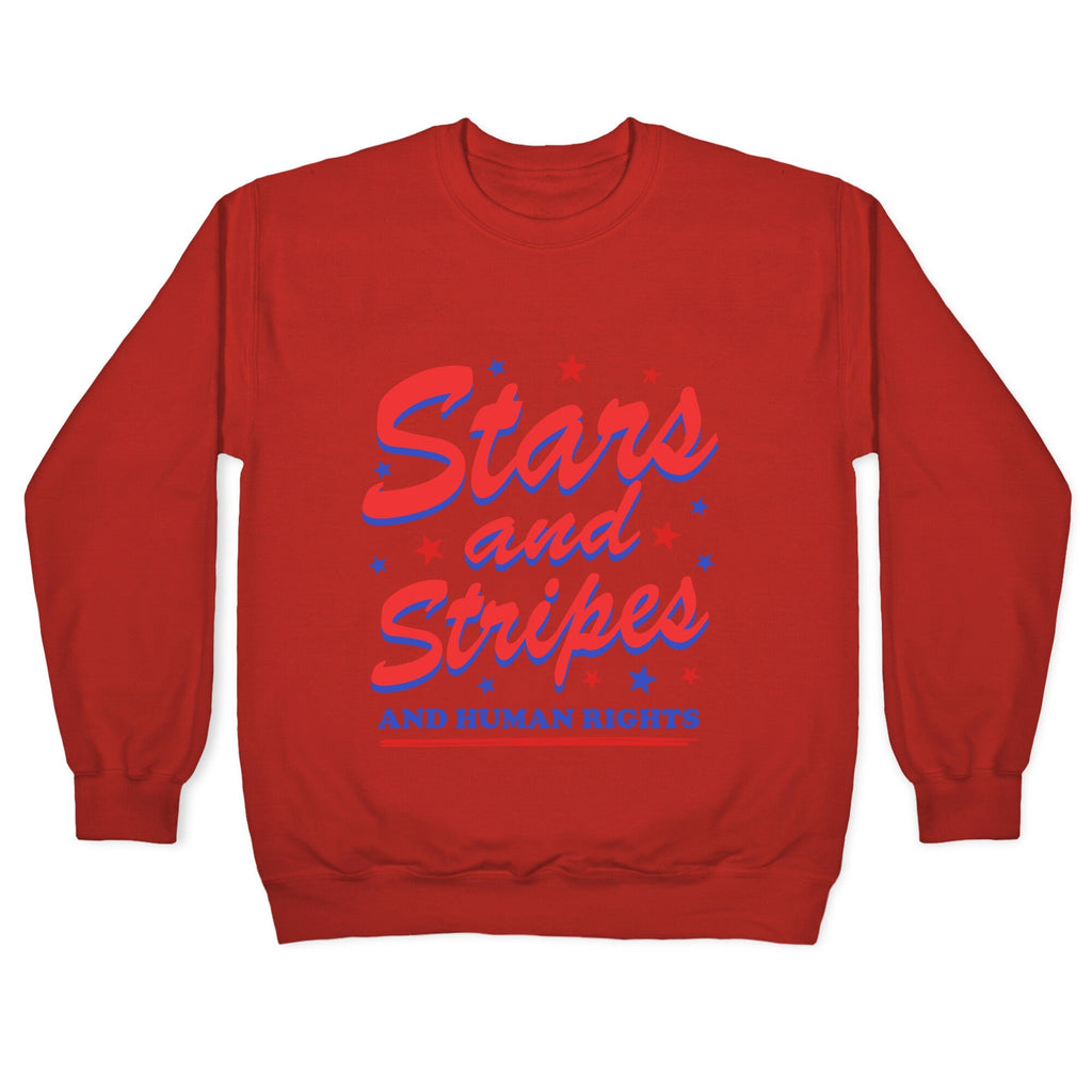 Starts Stripes Human Rights Crewneck Unisex