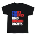 Starts Stripes Human Rights July 4th Kids Tee Unisex