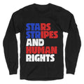 Starts Stripes Human Rights July 4th Longsleeve Tee Unisex