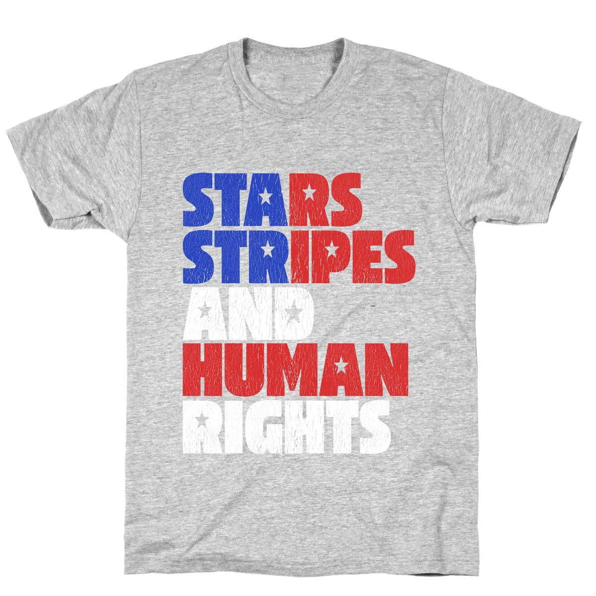 Starts Stripes Human Rights July 4th Unisex
