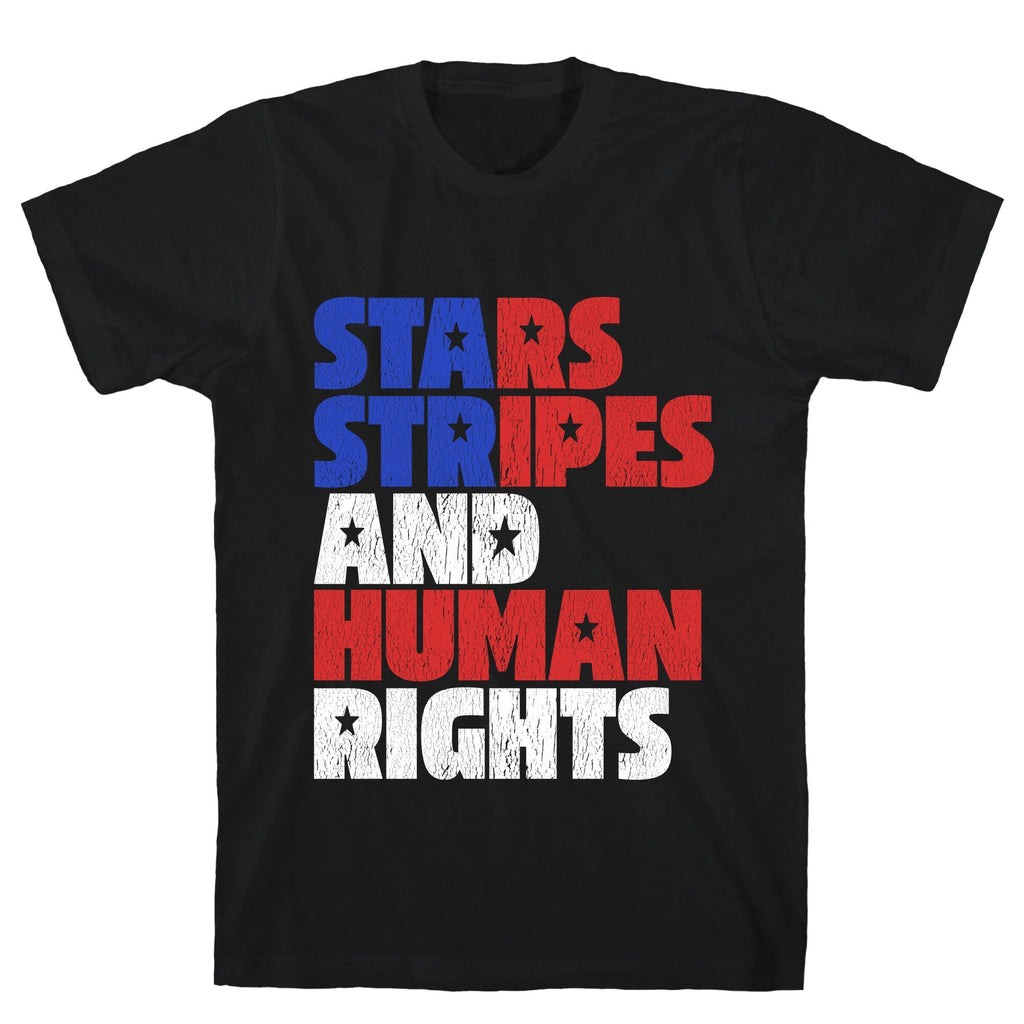 Starts Stripes Human Rights July 4th Unisex