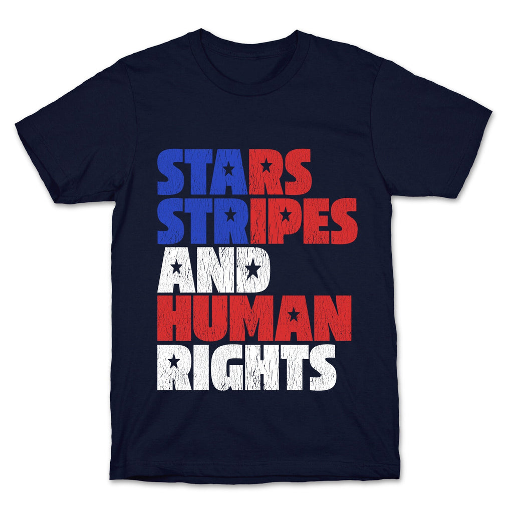 Starts Stripes Human Rights July 4th Unisex