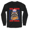 Red White And Feral Longsleeve Tee Unisex
