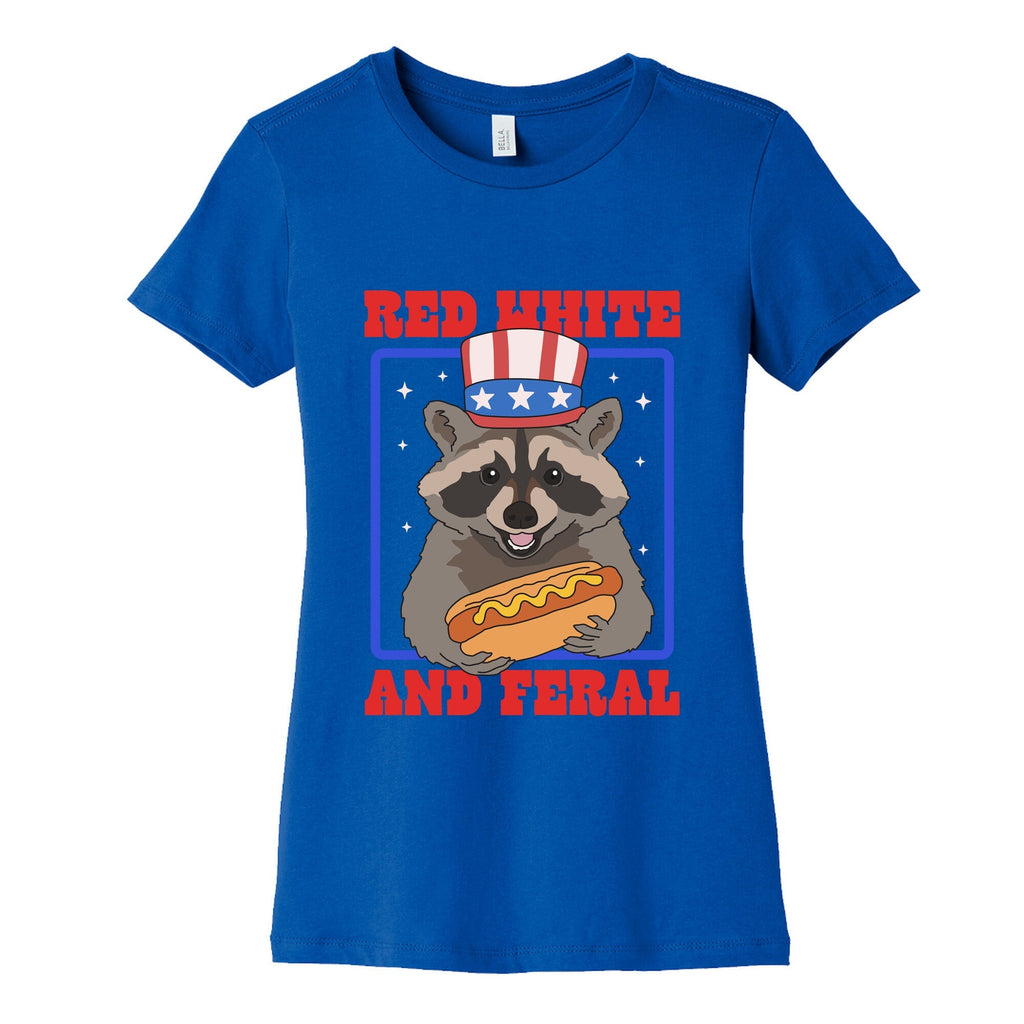 Red White And Feral Womens Cotton Tee Unisex