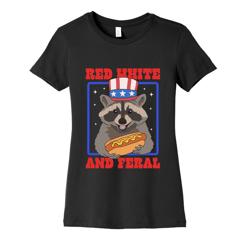 Red White And Feral Womens Cotton Tee Unisex