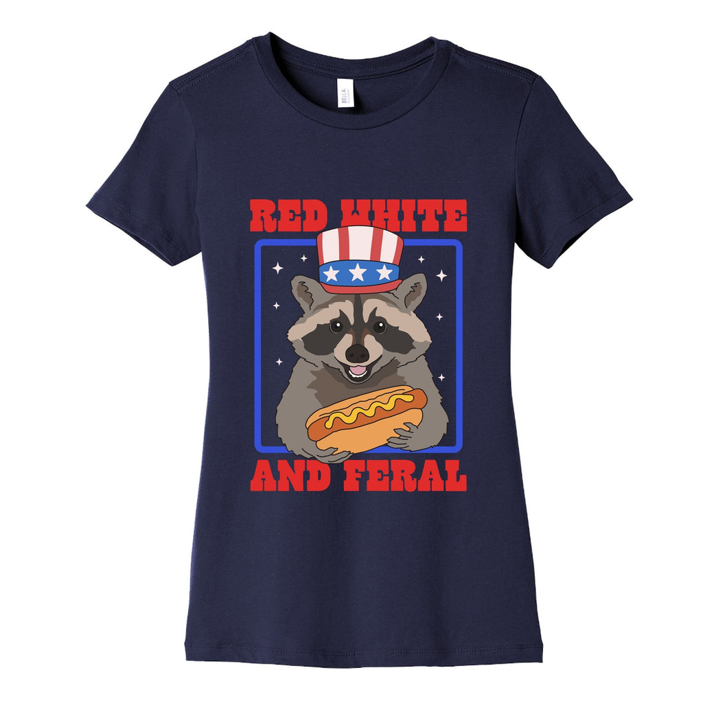 Red White And Feral Womens Cotton Tee Unisex