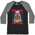 Red White And Feral Baseball Tee Unisex