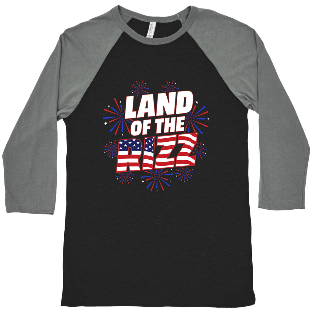 Land of the Rizz Baseball Tee Unisex