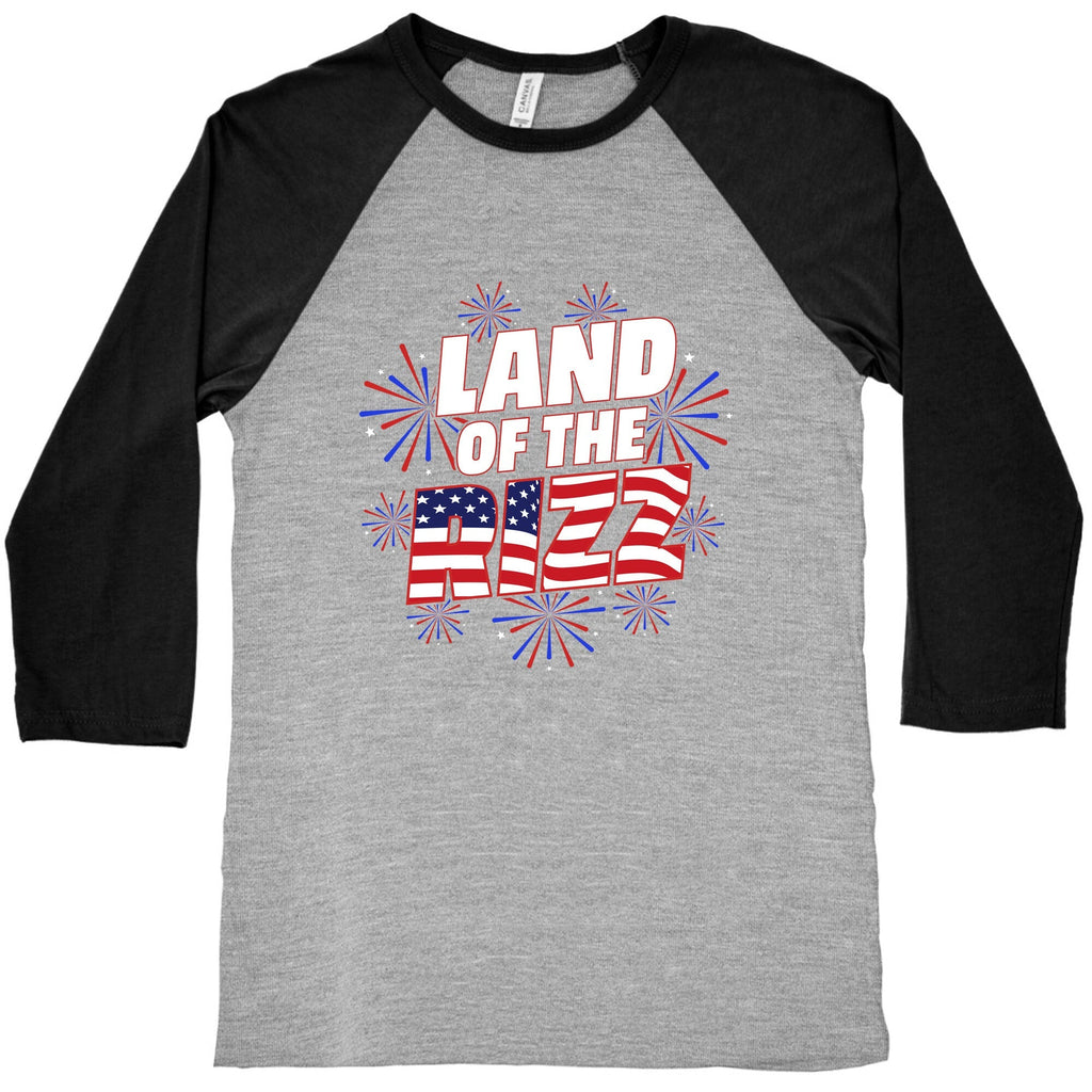 Land of the Rizz Baseball Tee Unisex