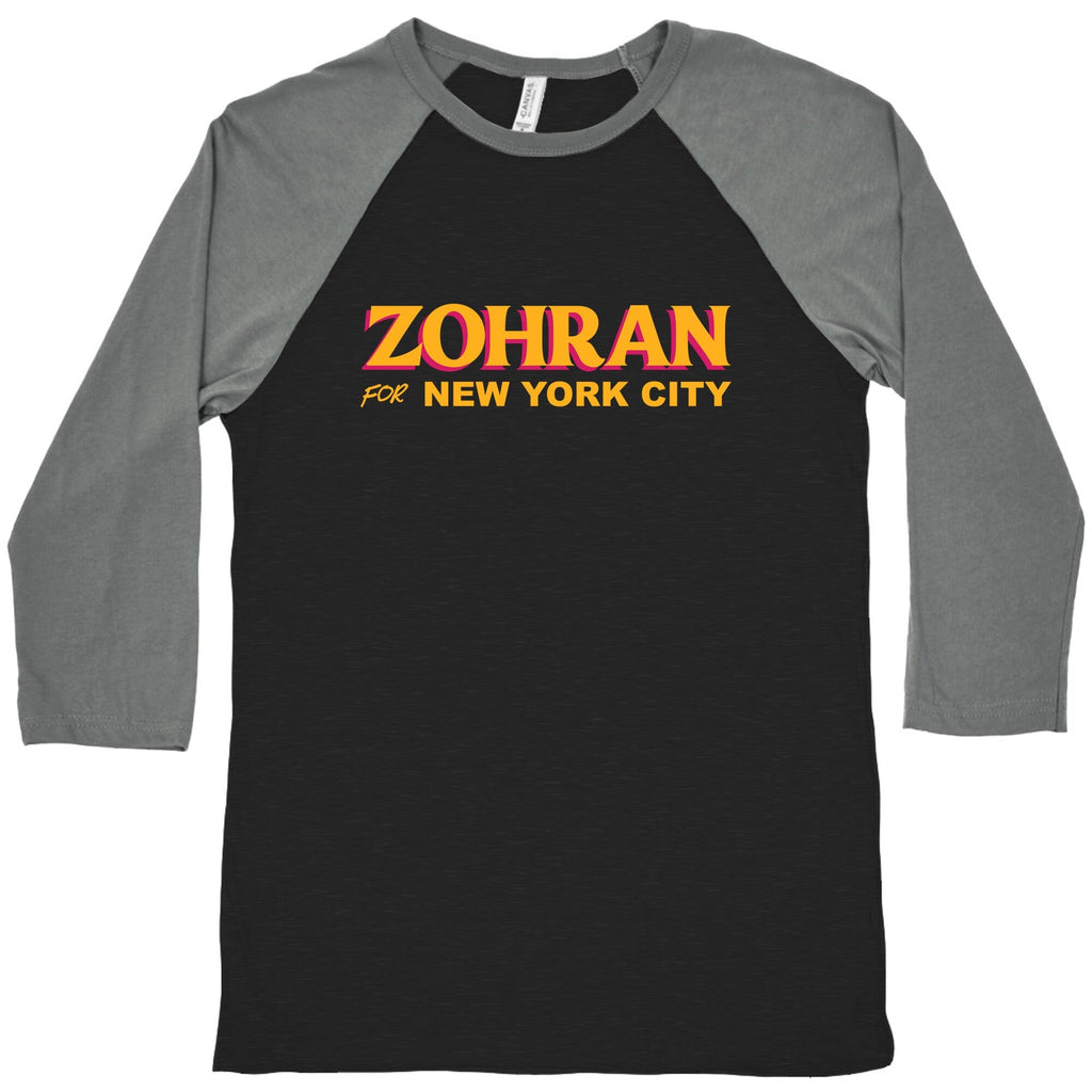Zohran for New York City Baseball Tee Unisex