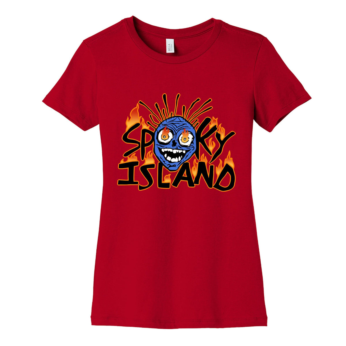 Spooky Island Womens Cotton Tee Unisex