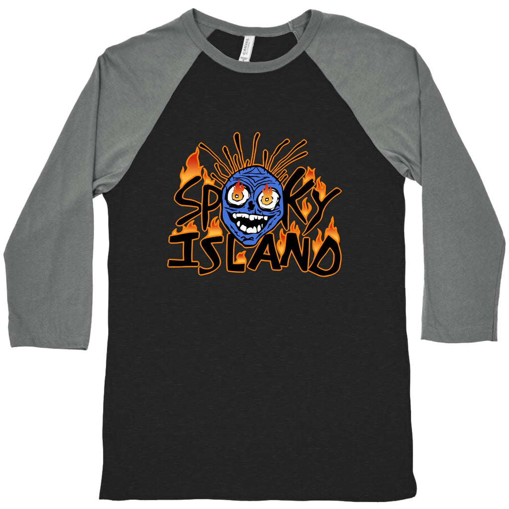 Spooky Island Baseball Tee Unisex