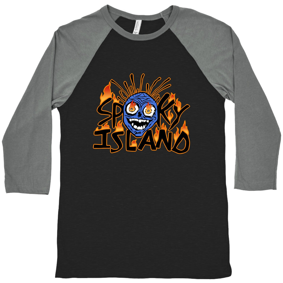 Spooky Island Baseball Tee Unisex