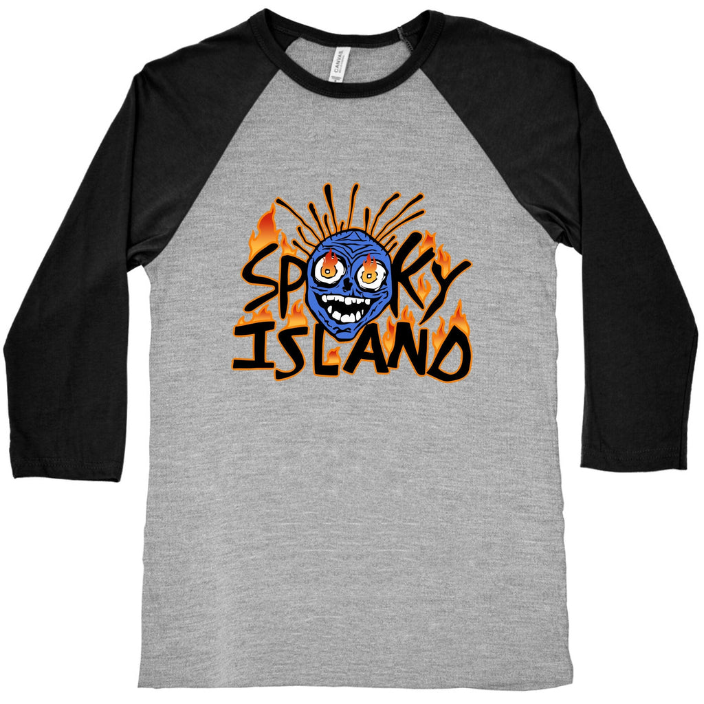 Spooky Island Baseball Tee Unisex