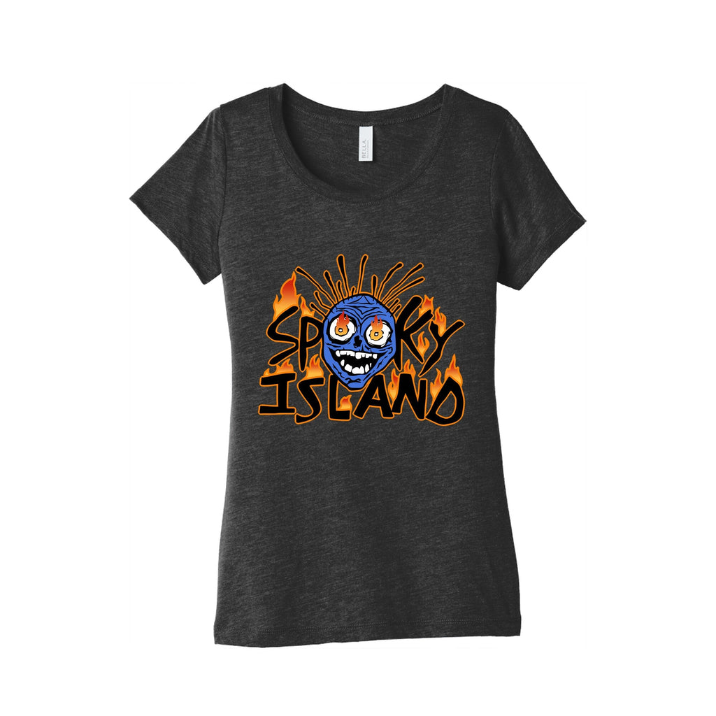 Spooky Island Womens Triblend Tee Unisex