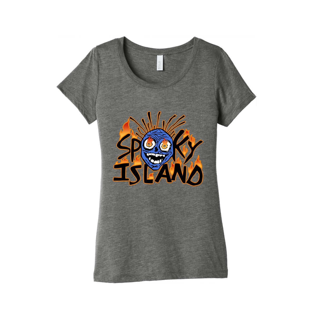 Spooky Island Womens Triblend Tee Unisex