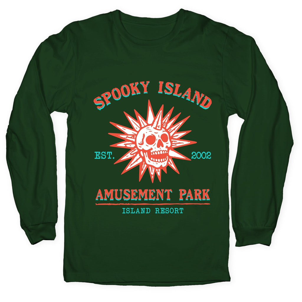 Spooky Island Retro Longsleeve Tee Unisex