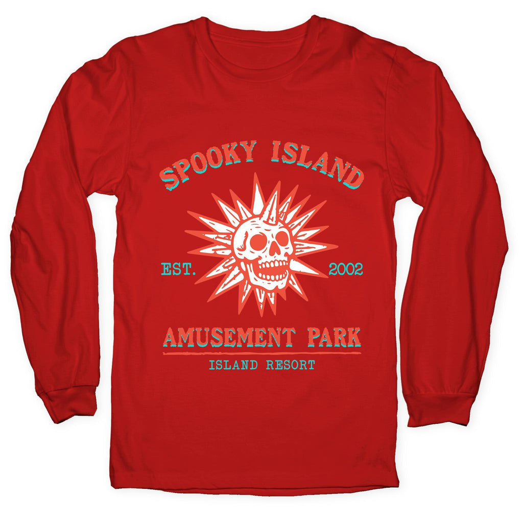 Spooky Island Retro Longsleeve Tee Unisex