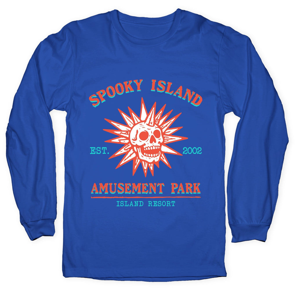Spooky Island Retro Longsleeve Tee Unisex