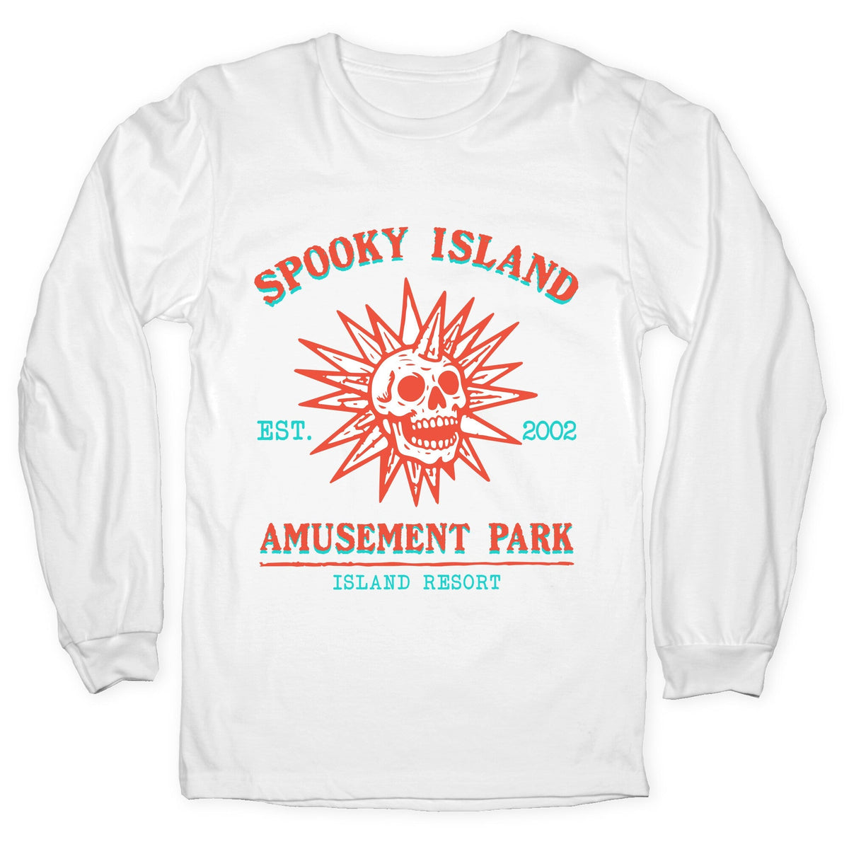 Spooky Island Retro Longsleeve Tee Unisex