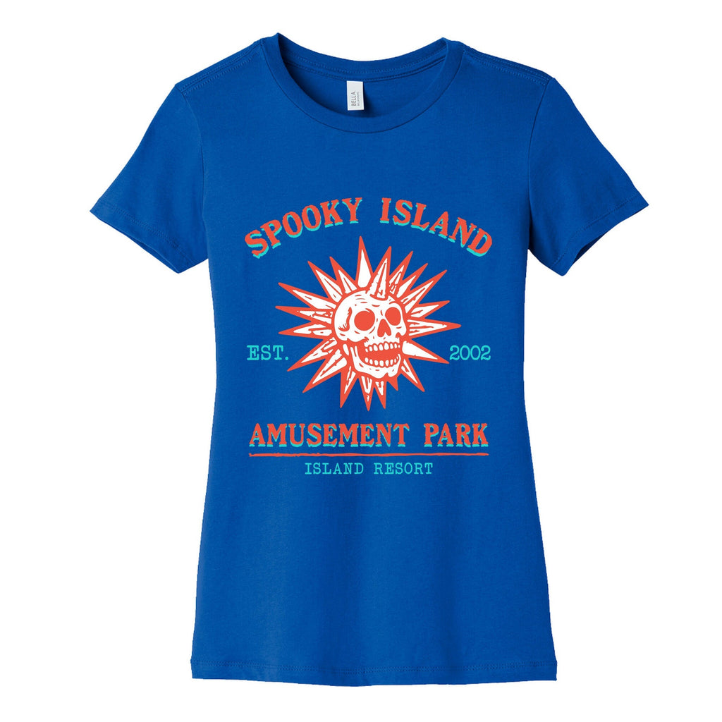 Spooky Island Retro Womens Cotton Tee Unisex