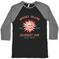 Spooky Island Retro Baseball Tee Unisex