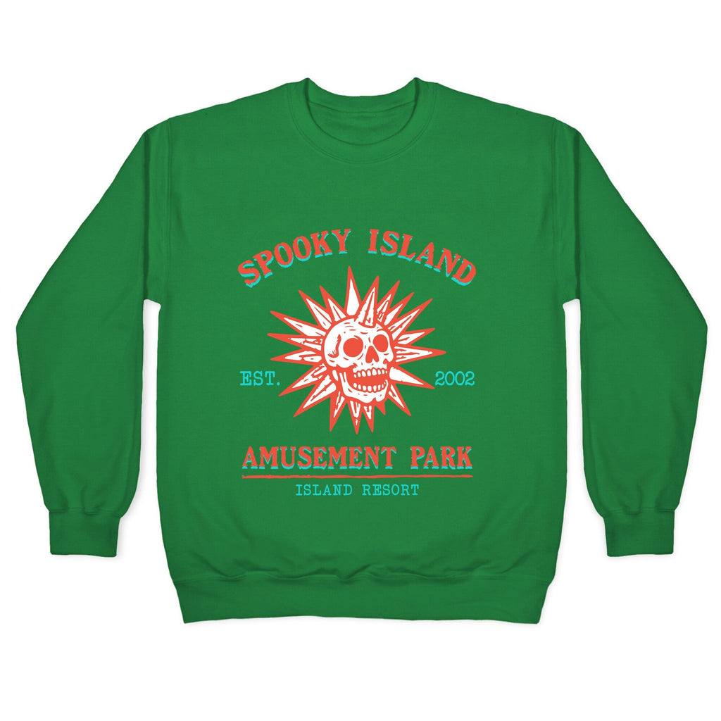 Spooky Island Retro Crewneck Unisex