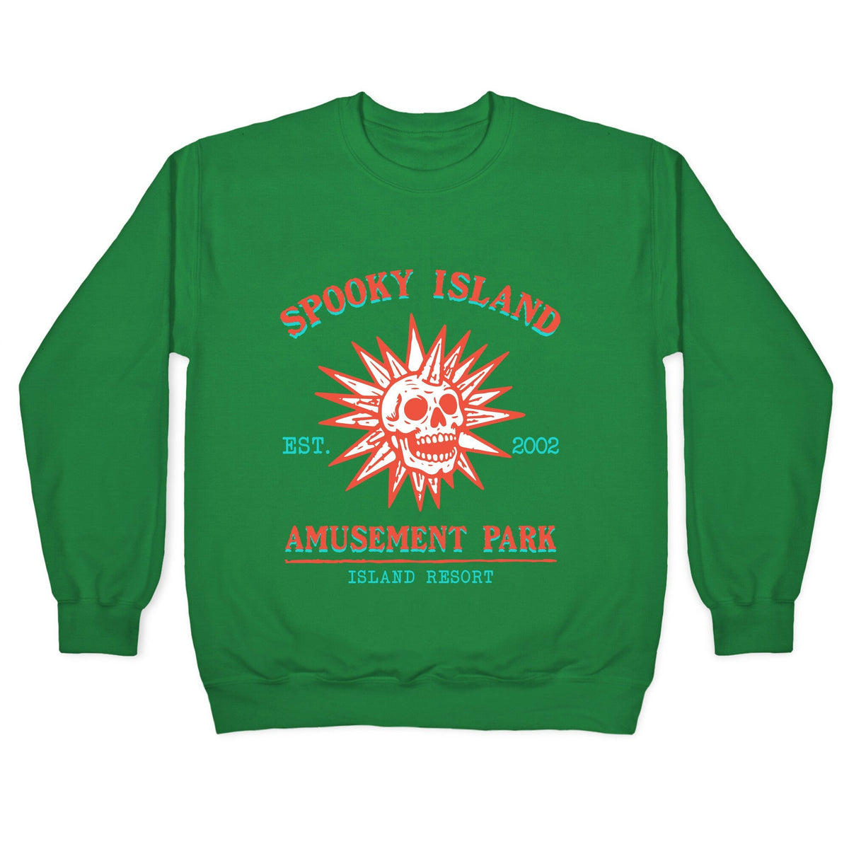 Spooky Island Retro Crewneck Unisex