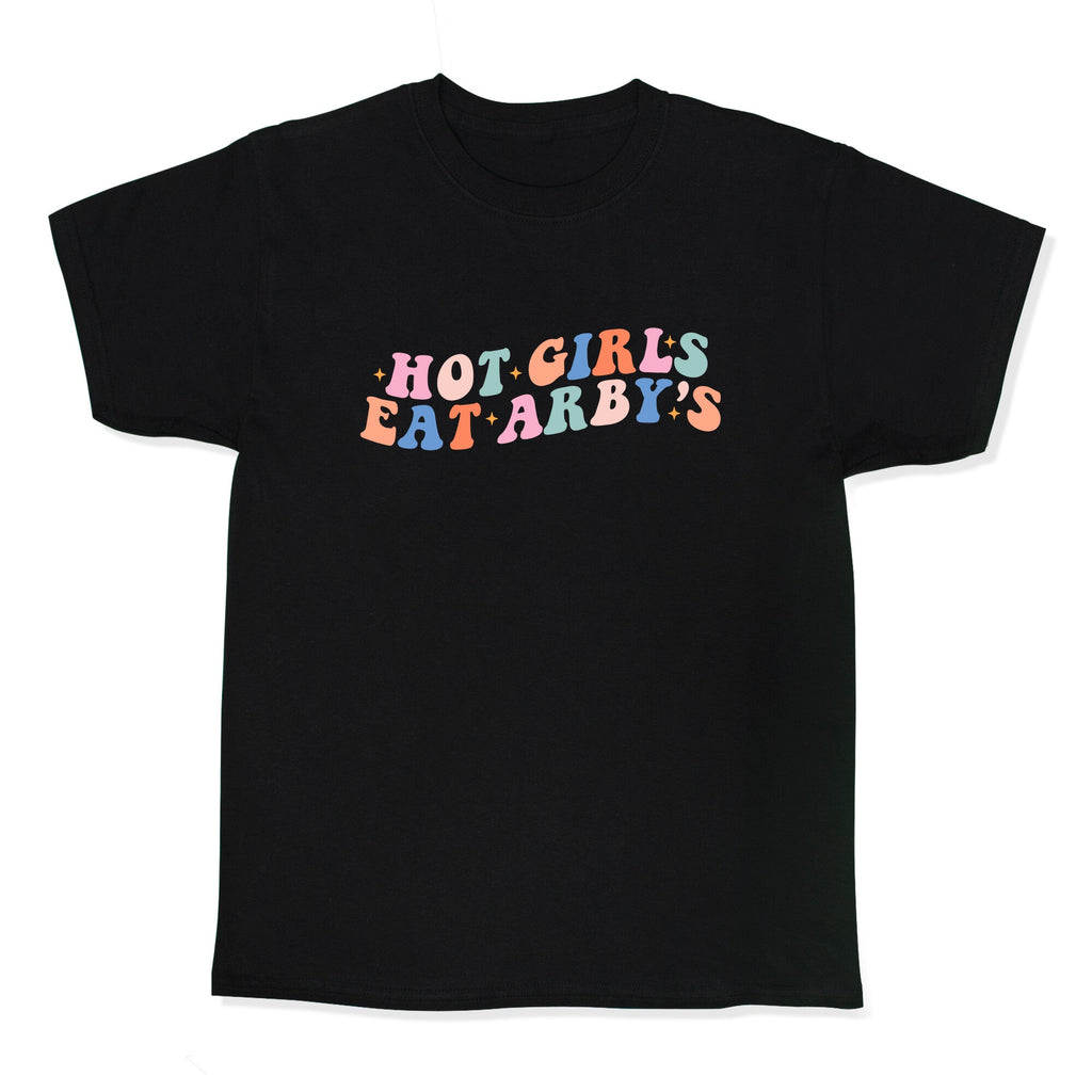 Hot Girls Eat Arbys Retro Kids Tee Unisex