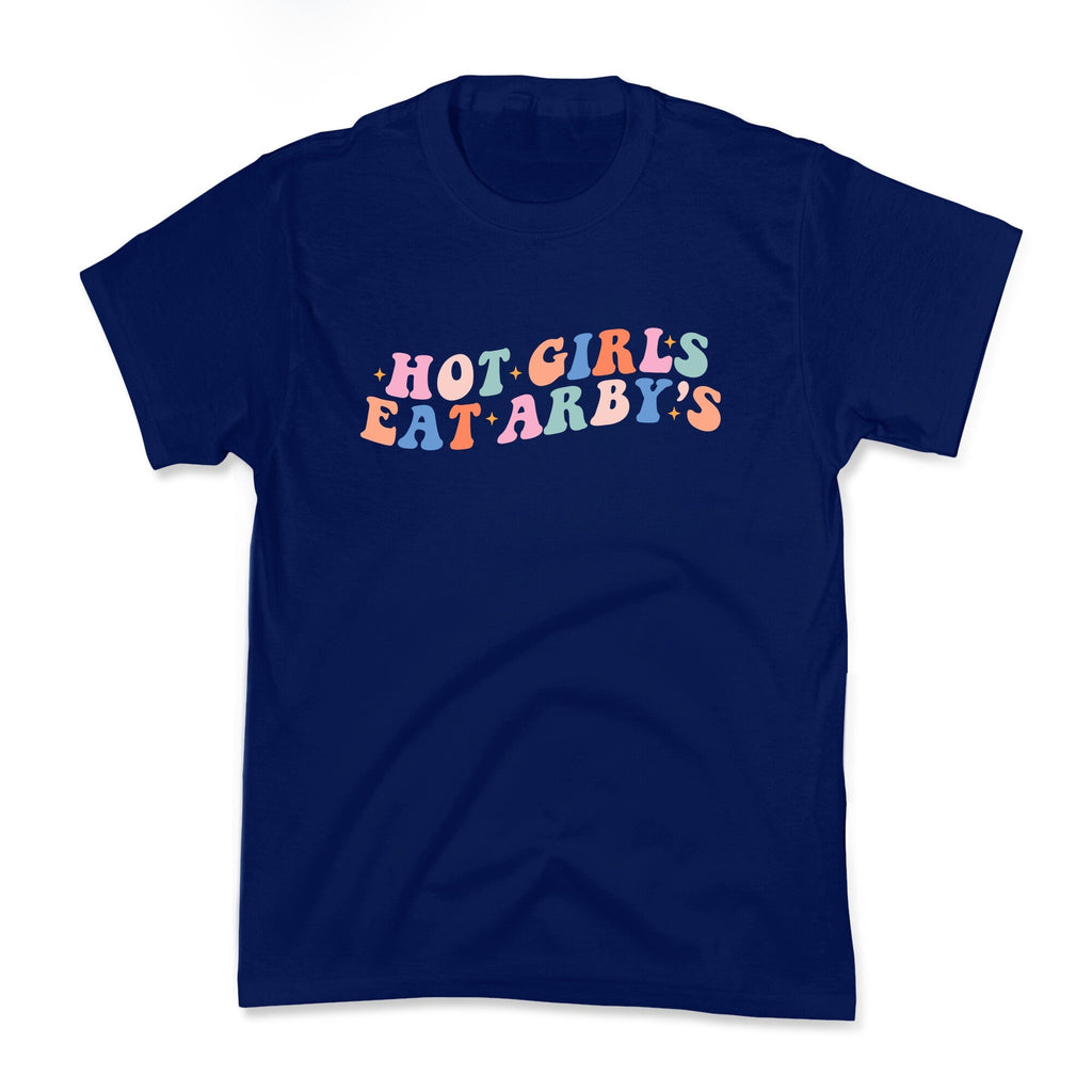 Hot Girls Eat Arbys Retro Kids Tee Unisex