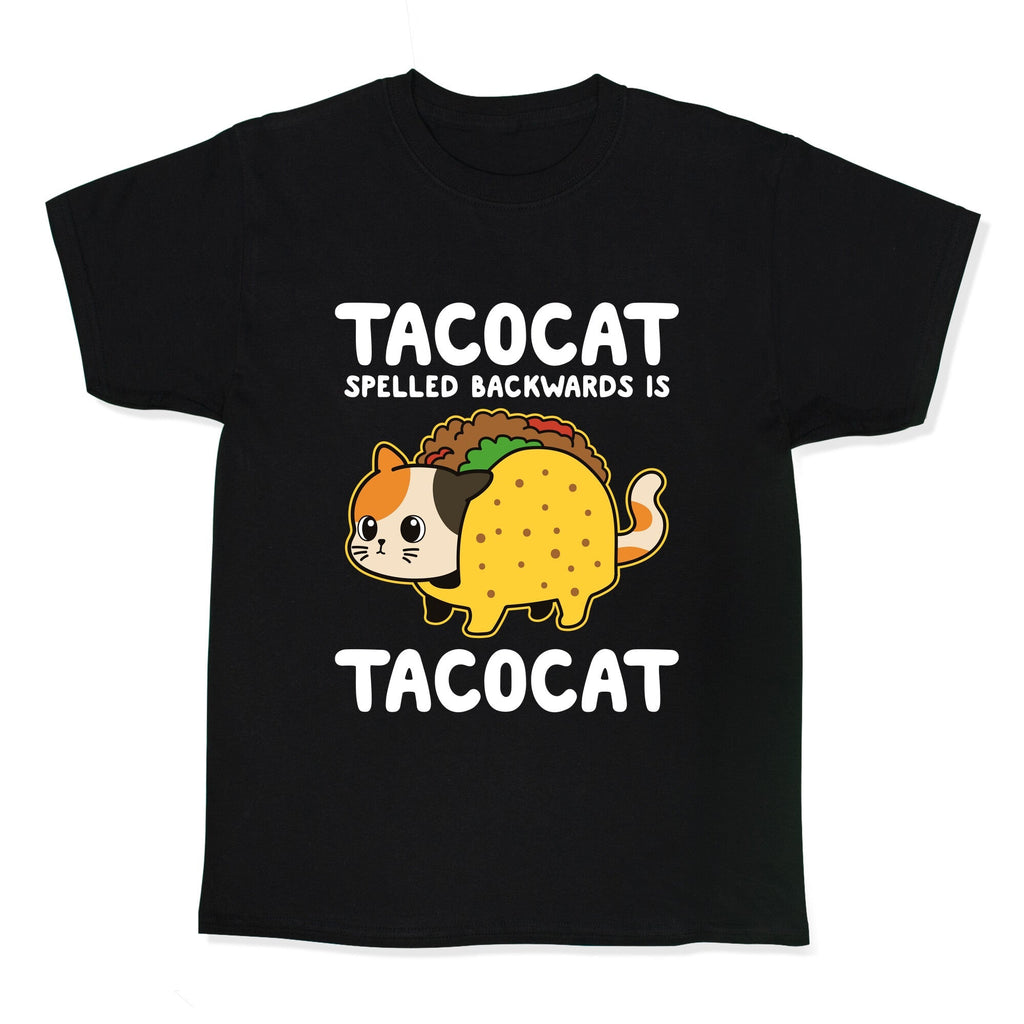 Tacocat Spelled Backwards Kids Tee Unisex