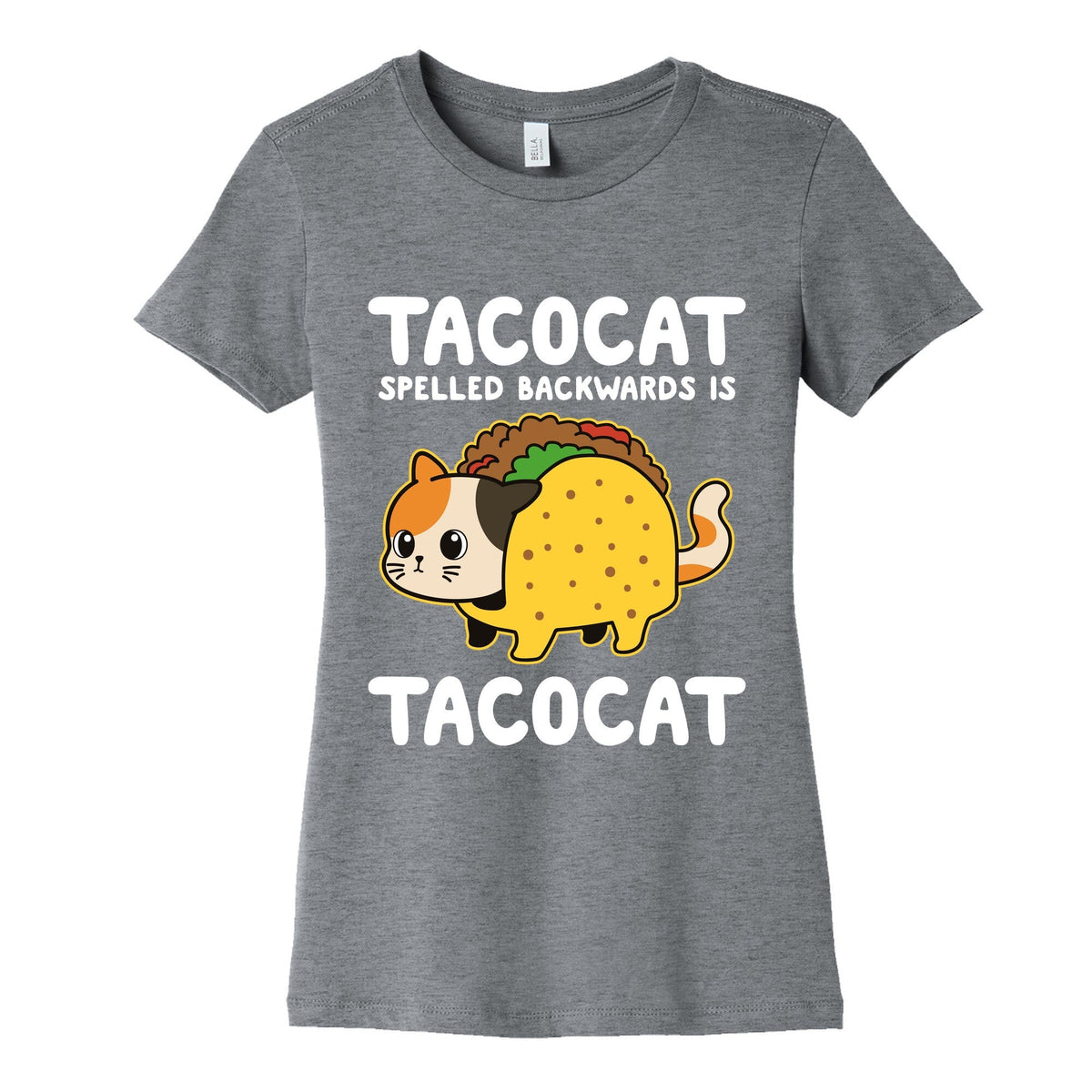 Tacocat Spelled Backwards Womens Cotton Tee Unisex