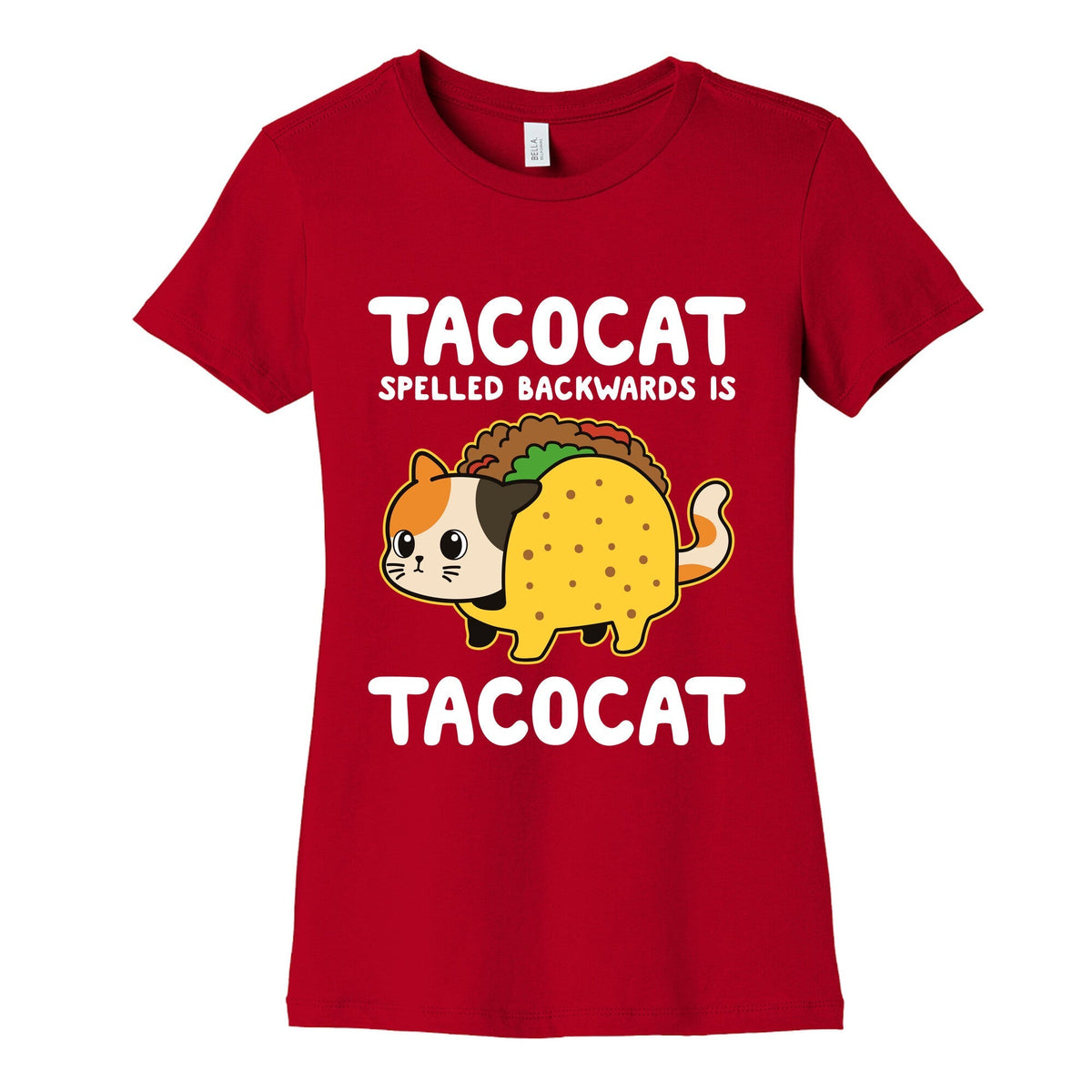 Tacocat Spelled Backwards Womens Cotton Tee Unisex