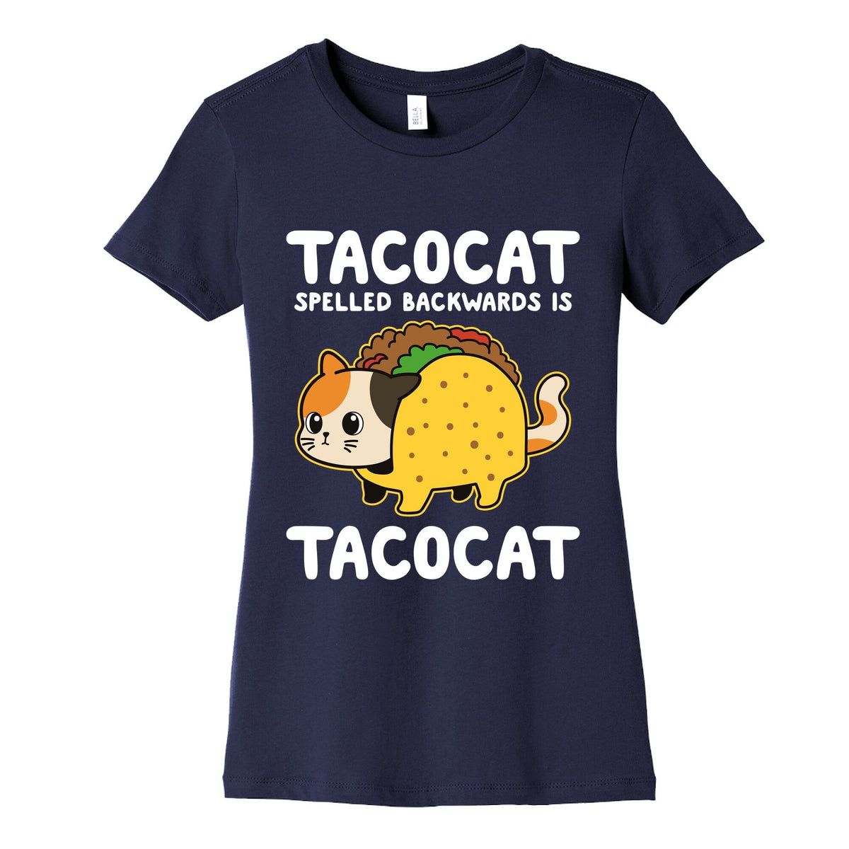 Tacocat Spelled Backwards Womens Cotton Tee Unisex