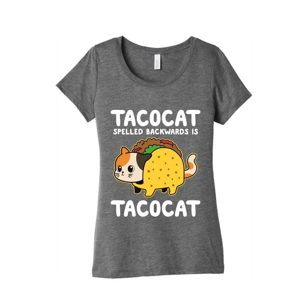 Tacocat Spelled Backwards Womens Triblend Tee Unisex
