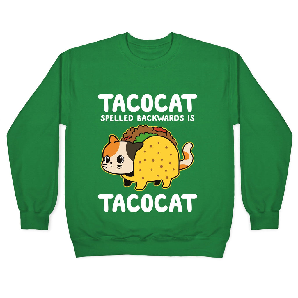 Tacocat Spelled Backwards Crewneck Unisex