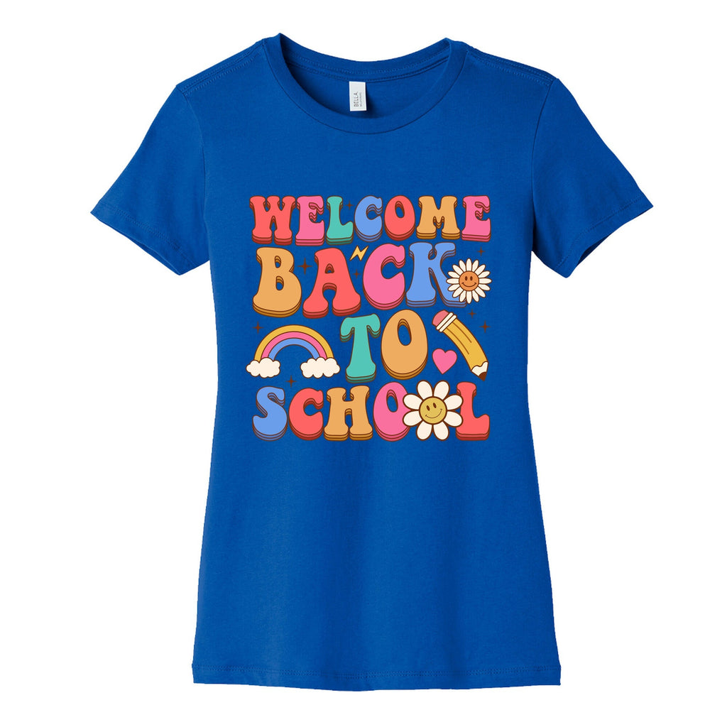 Welcome Back to School Womens Cotton Tee Unisex