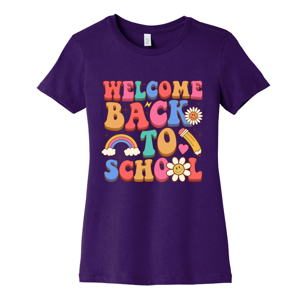 Welcome Back to School Womens Cotton Tee Unisex
