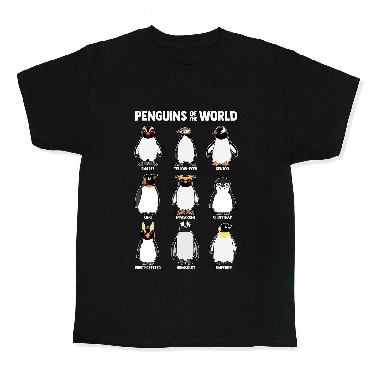 Penguins of the World Kids Tee Unisex