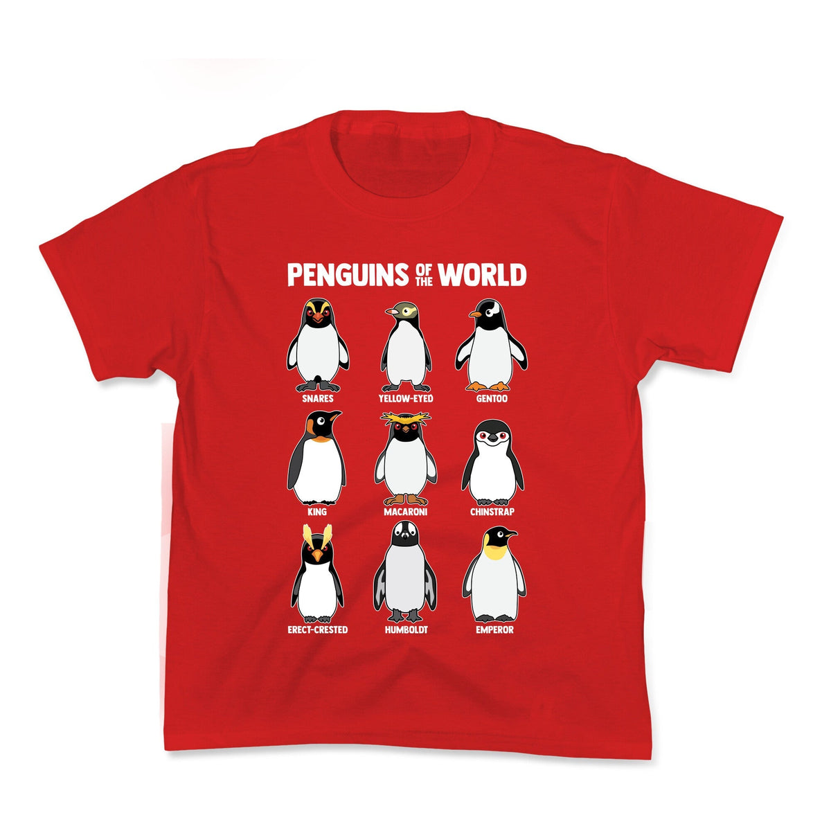 Penguins of the World Kids Tee Unisex