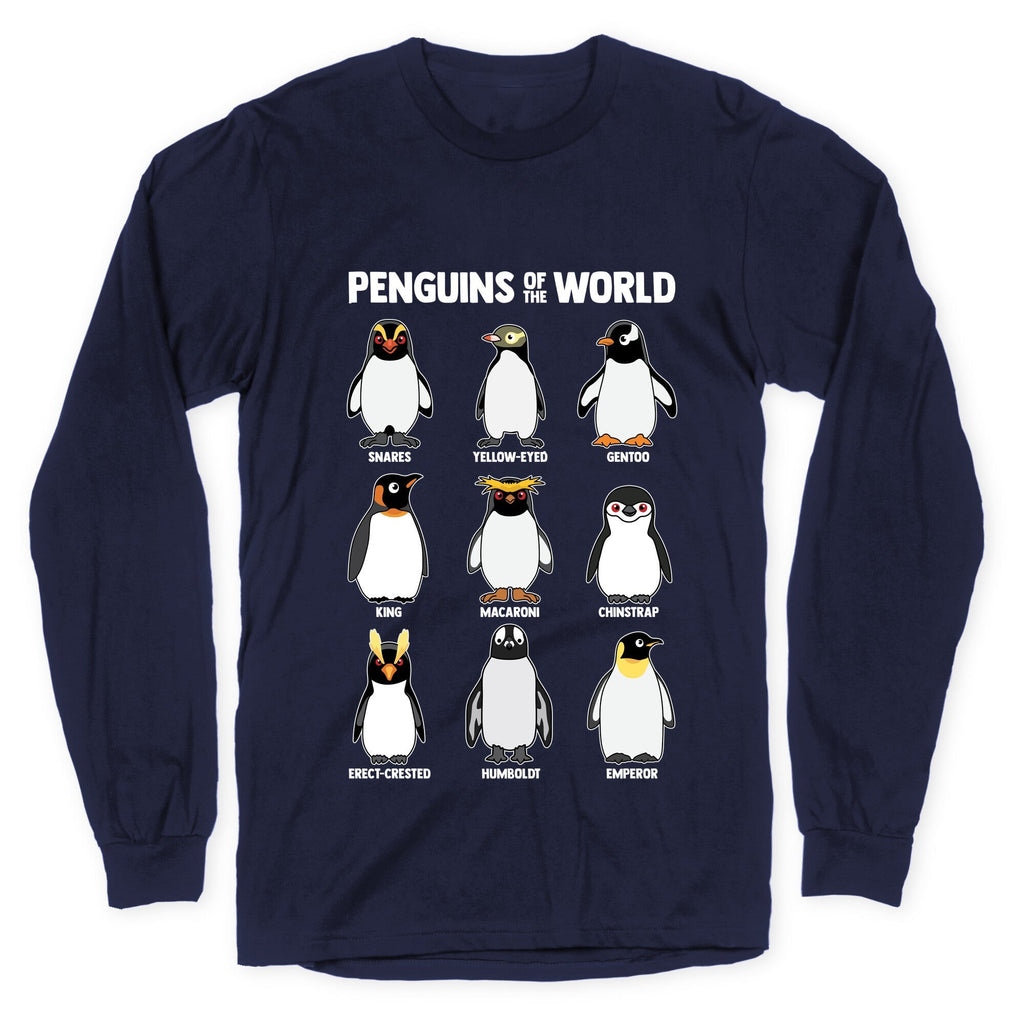 Penguins of the World Longsleeve Tee Unisex